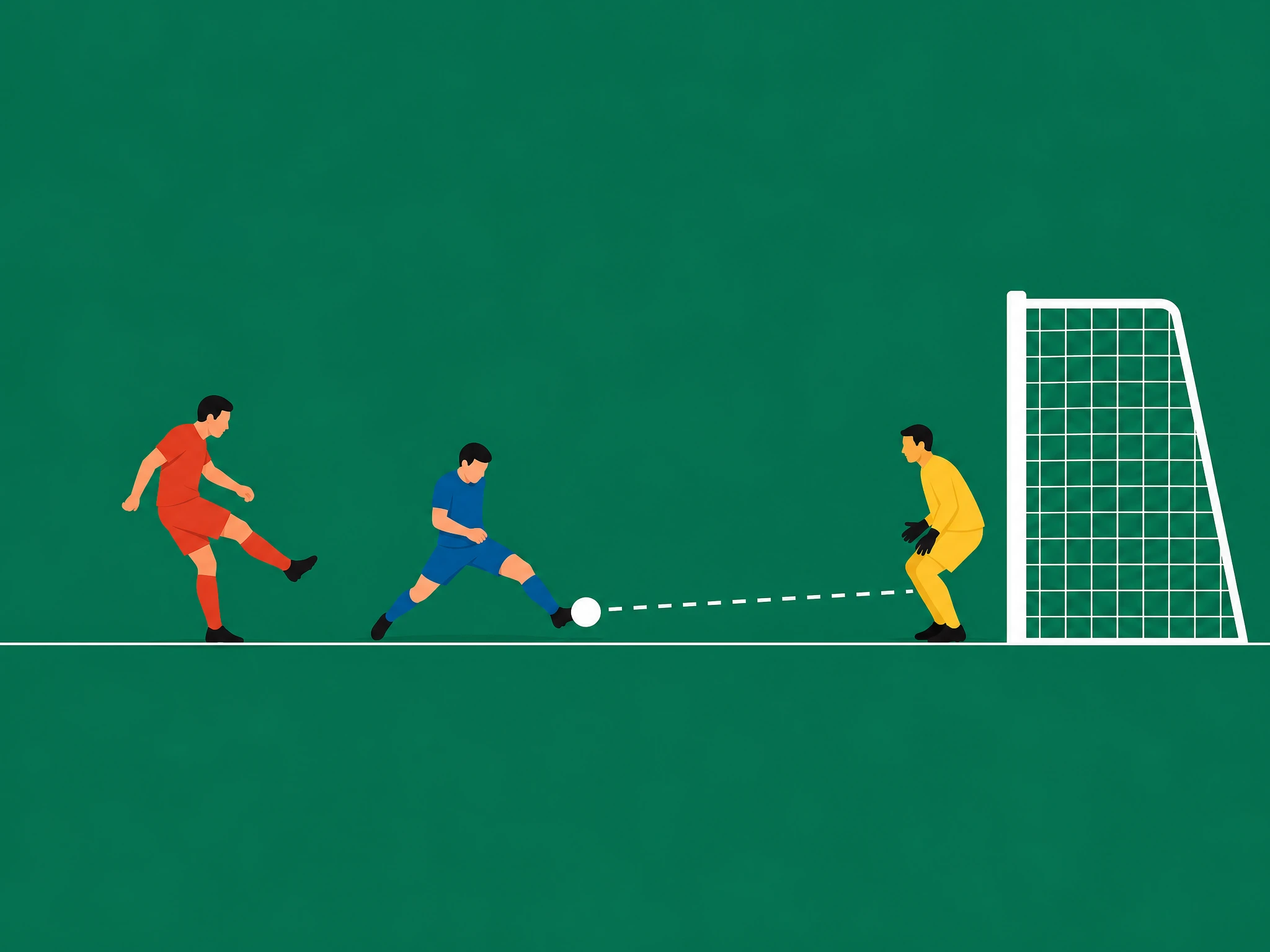 A defender's body stopping a shot on goal, distinct from a blocked pass which is a separate event
